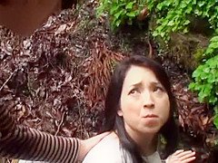 Horny Japanese chick Akiko Kirishima in Exotic Outdoor JAV scene