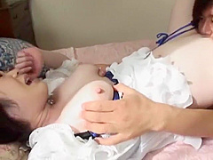 Horny Japanese slut in Incredible Big Tits, Doggy Style JAV scene