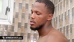 Hot Sex In The Shower With A Busty African Babe