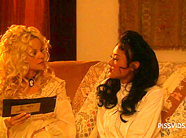 Hot blonde with big boobs fuck asian brunette in far west cosplay - PissVids