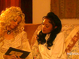 Hot blonde with big boobs fuck asian brunette in far west cosplay - PissVids