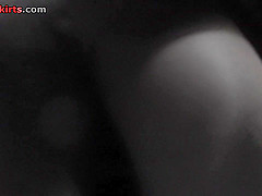 Hot upskirts of the amateur woman with slender butt