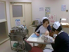 Hottest Japanese slut Aya Sakuraba, Yuri Aine, Yu Kawakami in Exotic Nurse JAV movie