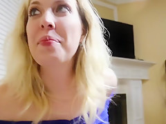 Husband caught masturbating, SPH, feet worship, feet in face, and cumshot!