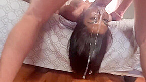 Indian Desi Whore Getting A Upside Down Sloppy Face Fuck