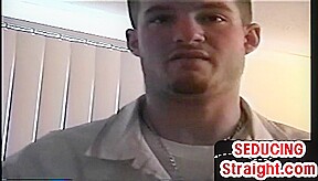 Inked hairy str8 fellow sucked and wanked by experienced gay