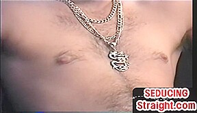 Inked hairy str8 fellow sucked and wanked by experienced gay