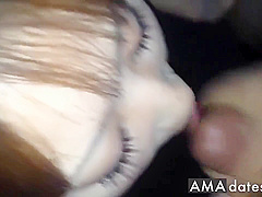 Japanese Mature Blowjob Cum Swallowing