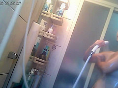 Japanese beautiful wife in shower