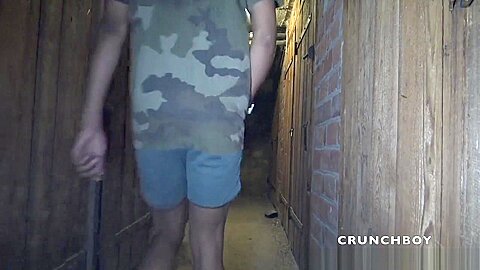 Jess fucked raw by straight bad boy in basement - GayInterracialBareback
