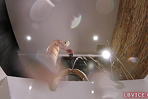 Ladyboy Nannie Takes Urine Enema During Giving Blowjob