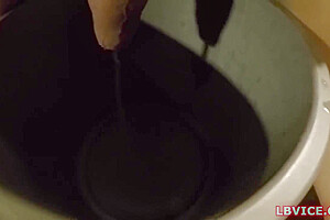 Ladyboy Nannie Takes Urine Enema During Giving Blowjob
