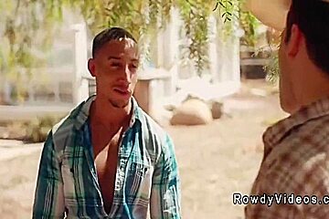 Latin Cowboy Gay Anal Fuck Black Guy At The Conversion Camp 6 Min With Andrew Miller