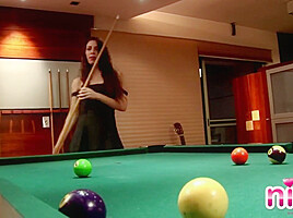 Lesbian Nina Pool Nude and Teasing