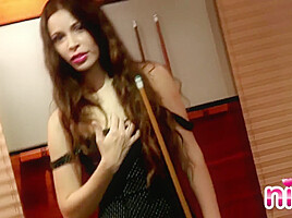 Lesbian Nina Pool Nude and Teasing