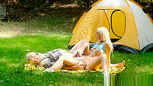 Lovita fate fucks old man outdoors