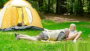 Lovita fate fucks old man outdoors