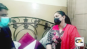Lusti Pakistani Boss Playing His Secretarys Big Boobs