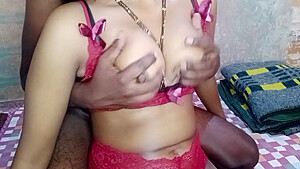 Mangalsutra-wearing Step sister-in-law Was Fucked By Wearing Red Blouse