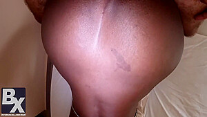 Massive Load Dripping Out Of My Ebony Sluts Anus Hole!