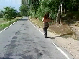 Milena No Gass on Bike