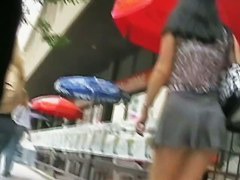 My amateur upskirt clip with a brunette teen 18+