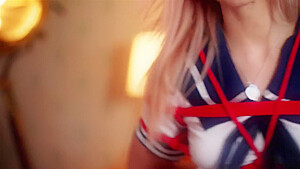Naughty Little Blonde Teases Her New Ownr So He Ties Her Up