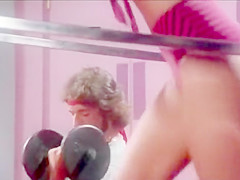 Nick Niter, Erica Boyer,Hyapatia Lee gym orgy from Body Girls(1983)