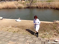 Outdoor Sex With Pretty Asian Babe, Uncensored Porn