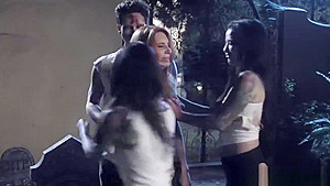 PURE TABOO Zombies Katrina Jade & Joanna Angel cemetery