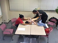 Petite Japanese slut got shagged hard on an audition