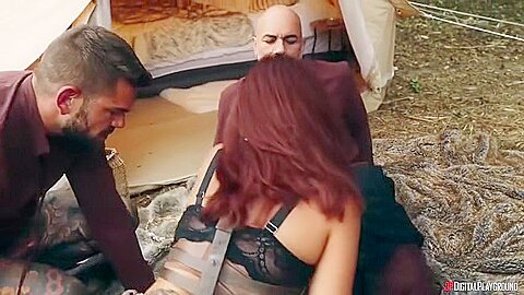 Princess Fucked By Her Two Bodyguards In A Fairytale