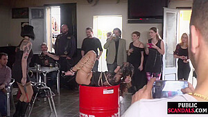 Public Bdsm Screwed And Humiliated In Front Of