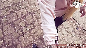 Public Flashing Sexdate with blonde Street slut in Berlin