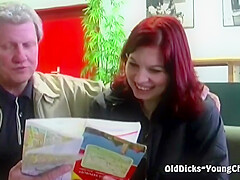 Redhead Loves His Rock Solid Cock