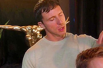 Reese Rideout, Gay Porn And Trent Marx In Barbers Room Turns Into Bareback Madness 6 Min