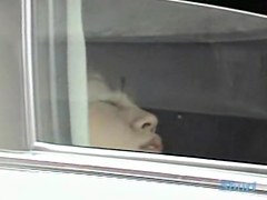 Resting beautiful Asian hottie gets exposed to the fullest