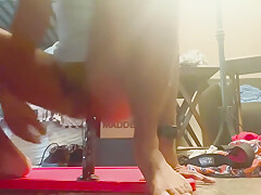 Riding My 7 5 Inch Dildo W/ Cum Ending