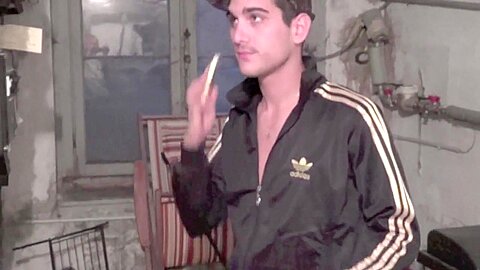 Romeo fucked by sexy gay dude in basement from Brussels - CrunchBoy