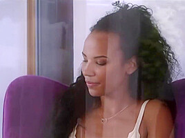 Romy Indy In Ebony Gets Her Ass Fucked By The Horny White Guy