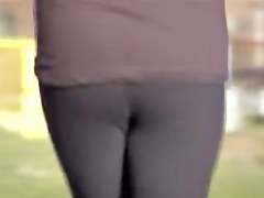 Running in the street amateur babe is shaking her candid ass 01t