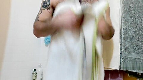 SHOWER WITH PAULE SEXY HAIRY WET STR8BOY PAULIE IN HOT SHOWER 60FPS 1080P