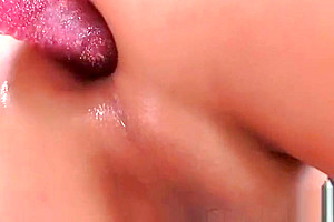 Seductive tgirl fucks ass with a dildo and masturbates