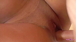 Seeing The Brunette Sucking Her Big Ebony Jugs Made The White Dude Want To Join