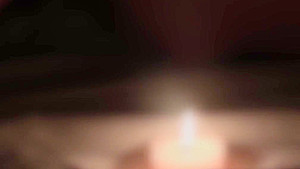 Sensual photo session with candles ends in romantic and slow sex (Short )