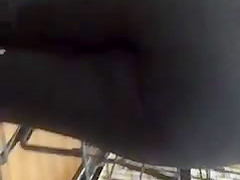 Sexy Latina milf in grey leggings