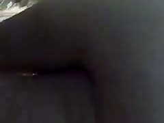 Sexy Latina milf in grey leggings