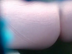 Sexy ass blonde secretly filmed pissing
