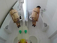 Sexy chick spied in bathroom taking shower