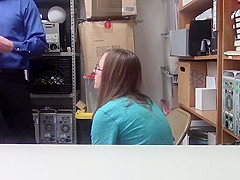 Skinny teen 18+ thief punish fucked in front of her BF